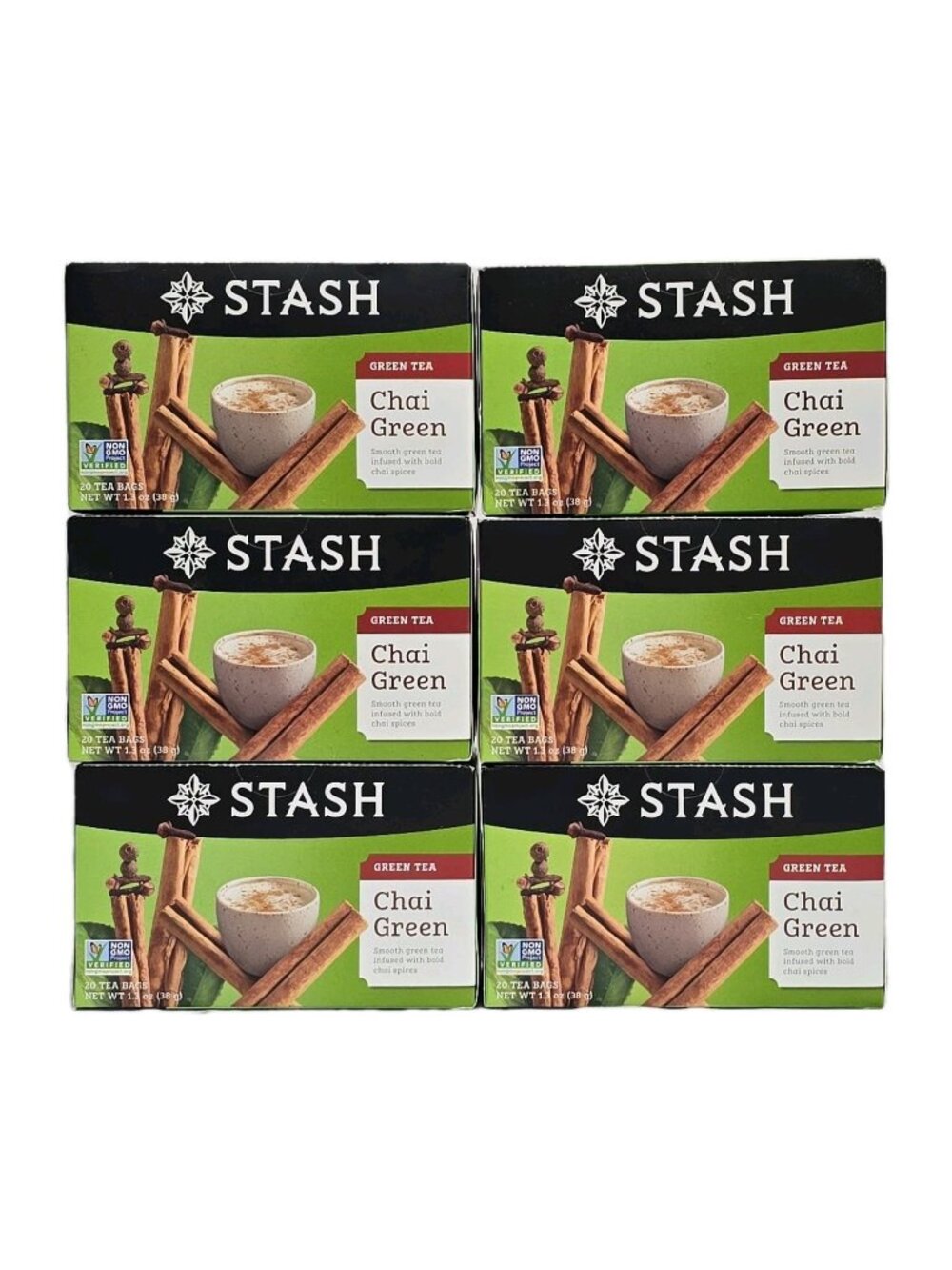 Stash Tea Chai Green Tea Blend Pack of 120 Tea Bags Unique Flavor Spices